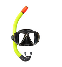 Dive Mask On A White Background With Space For Your Text. 