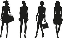 Silhouettes Of Women