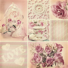 Romantic Collage In Vintage Style