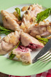 piquant pierogi with Beetroot and cheese filling