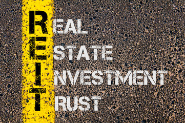 Wall Mural - Business Acronym REIT as Real Estate Investment Trust