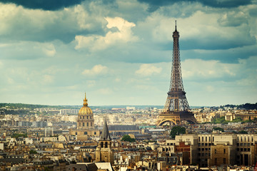  Widok na Wieżę Eiffla, Paryż, Francja