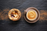 Pastéis de nata Portugal avec un café