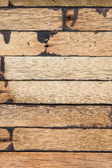 Wall Mural - Closeup image of dirty hardwood plank for background user