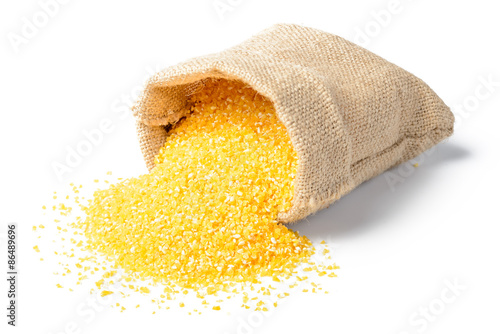 Raw Polenta In The Sack Tilt Shift Lens Stock Photo Adobe Stock