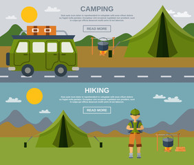 Poster - Camping Banner Set