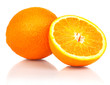 Oranges isolated on white background
