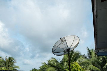 satellite on the roof