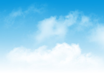 Wall Mural - blue sky and clouds abstract background