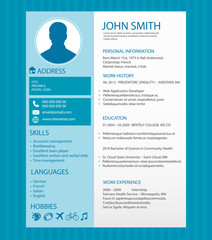 Cv, resume template.