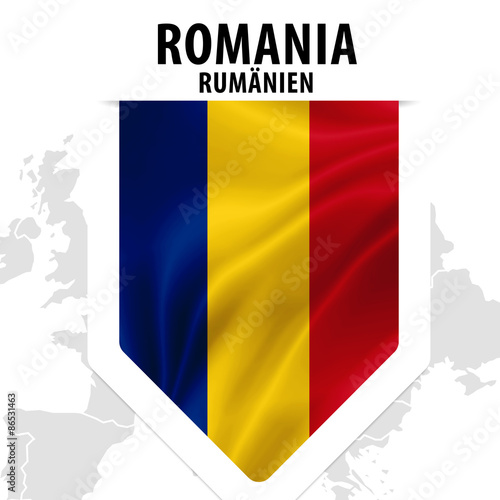 Fahne Flagge Flag Romania Rumanien Buy This Stock Illustration