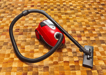 Vacuum cleaner on carpet