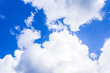 blue sky with white cloud background