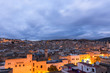Skyline der altstadt bei Fez Marokko bei Dämmerung