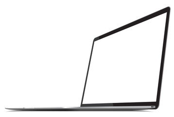 Wall Mural - laptop with thin body, blank screen - vector illustration
