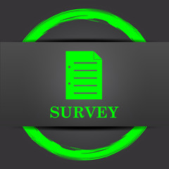 Canvas Print - Survey icon