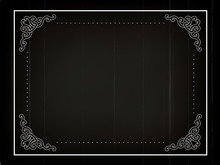 Old Silent Movie Frame In Art Nouveu Style