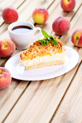 Sticker - peaches cheesecake