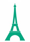 Fototapeta Boho - Tour Eiffel verte
