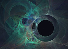 Black Hole. Abstract Fractal Background Created With Apophysis