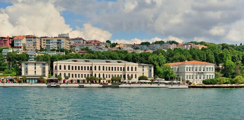 The Atik Ottoman Pasha Palace Panoroma At The Bosphorus Side