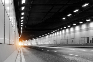 Poster - Abstract car in the tunnel trajectory