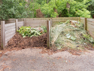 Wall Mural - Compost bins