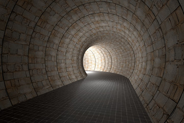 Wall Mural - 3d tunnel