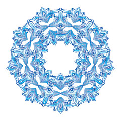 Poster - Blue snowflakes