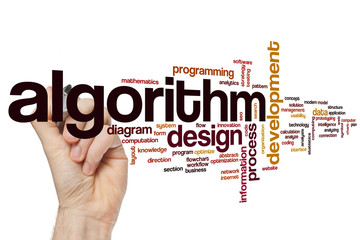 Wall Mural - algorithm word cloud