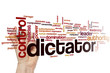 Dictator word cloud