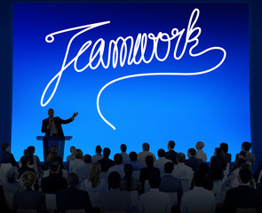 Wall Mural - Teamwork Team Collaboration Support Member Unity Concept