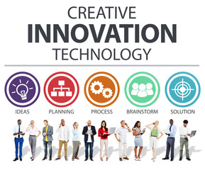Canvas Print - Creative Innovation Technology Ideas Inspiration Concept