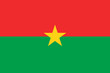 Burkina Faso flag vector