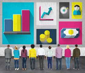 Wall Mural - Business Growth Success Finance Economy Concept