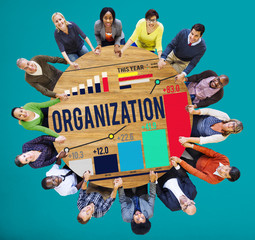 Wall Mural - Organization Management Corporate Collaboration Team Concept
