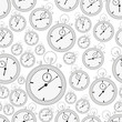 © martin951 - silver stopwatch case and dials with hands seamless pattern eps10