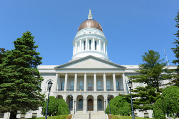 Canvas Print - Maine State House is the state capitol of the State of Maine in Augusta, Maine