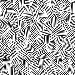 Vector seamless pattern with hand drawn lines.  Traditional hatching.