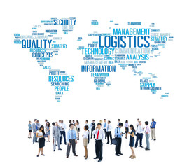 Canvas Print - Logistics Management Freight Service Production Concept