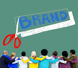 Canvas Print - Brand Advertising Commerce Copyright Marketing Concept