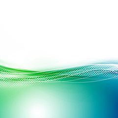 Wall Mural - modern smooth abstract soft wave dotted border