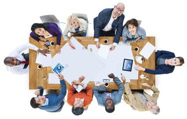 Wall Mural - diversity casual people brainstorming meeting concept