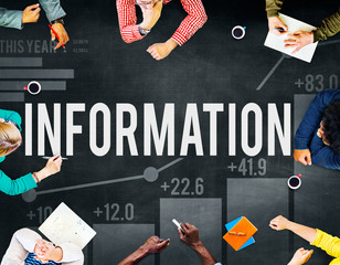 Wall Mural - Information Facts Details Data Knowledge Concept