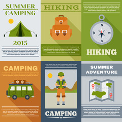 Sticker - Camping Poster Set