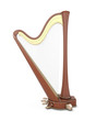 © 3dmavr - Harp isolated on a white