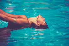 Woman In Pool