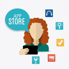 App store digital design.