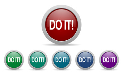 Aufkleber - do it vector icons set