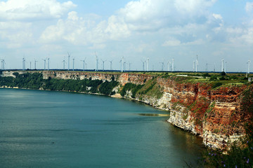 Wall Mural - landscape sea bay island city in Europe